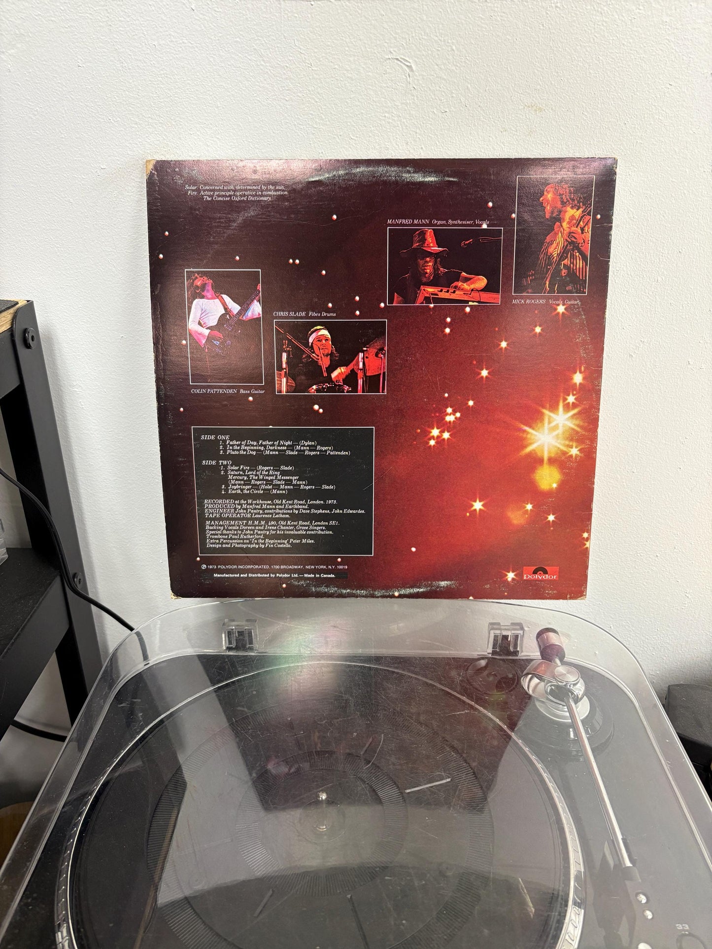 Manfred Mann's Earth Band – Solar Fire (Vinyl)