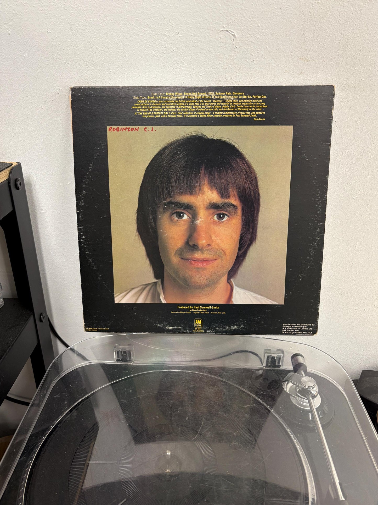 Chris de Burgh – At The End Of A Perfect Day (Vinyl)