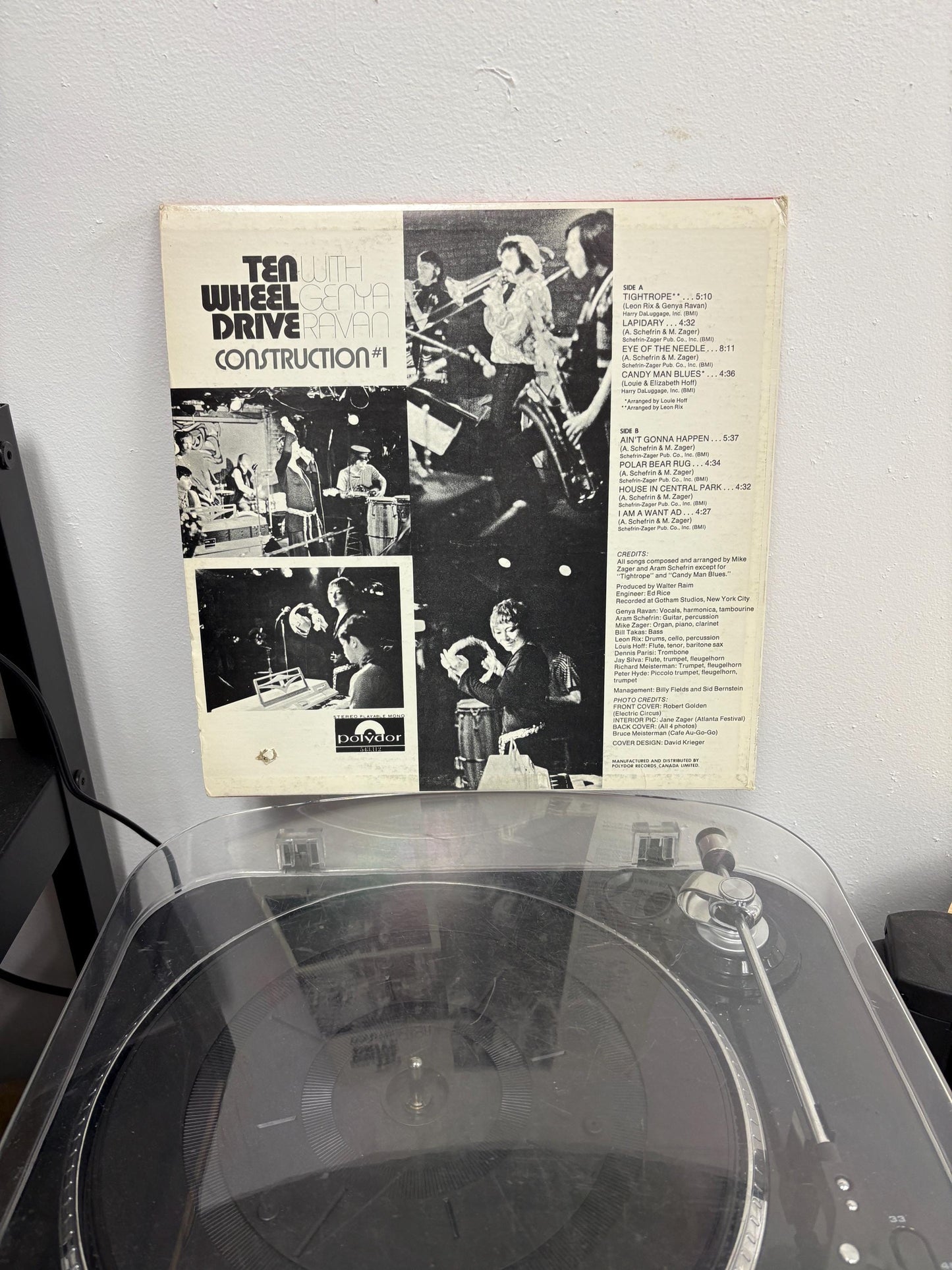 Ten Wheel Drive With Genya Ravan – Construction #1 (Vinyl)