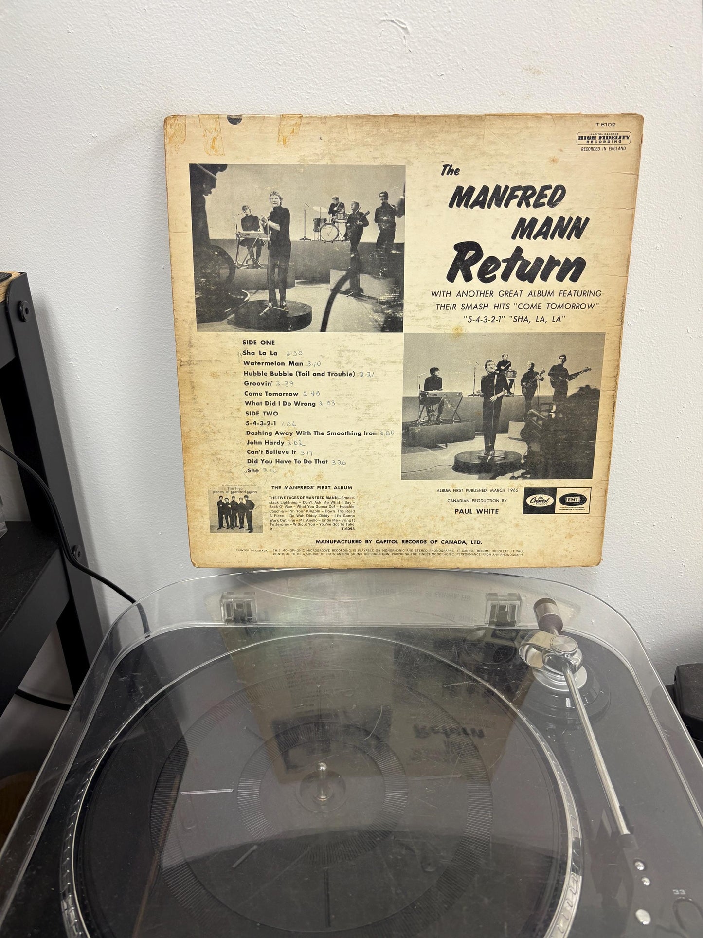 Manfred Mann - The Manfred Mann Return (Vinyl)