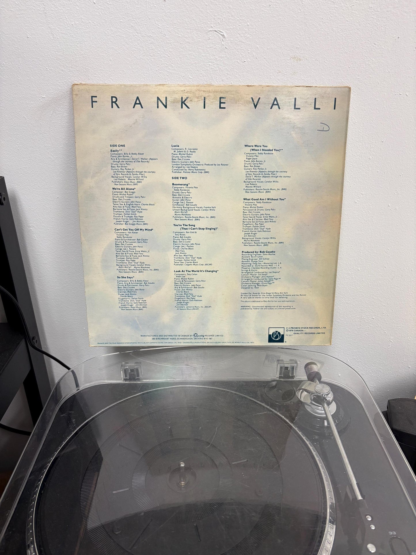 Frankie Valli – Valli (Vinyl)