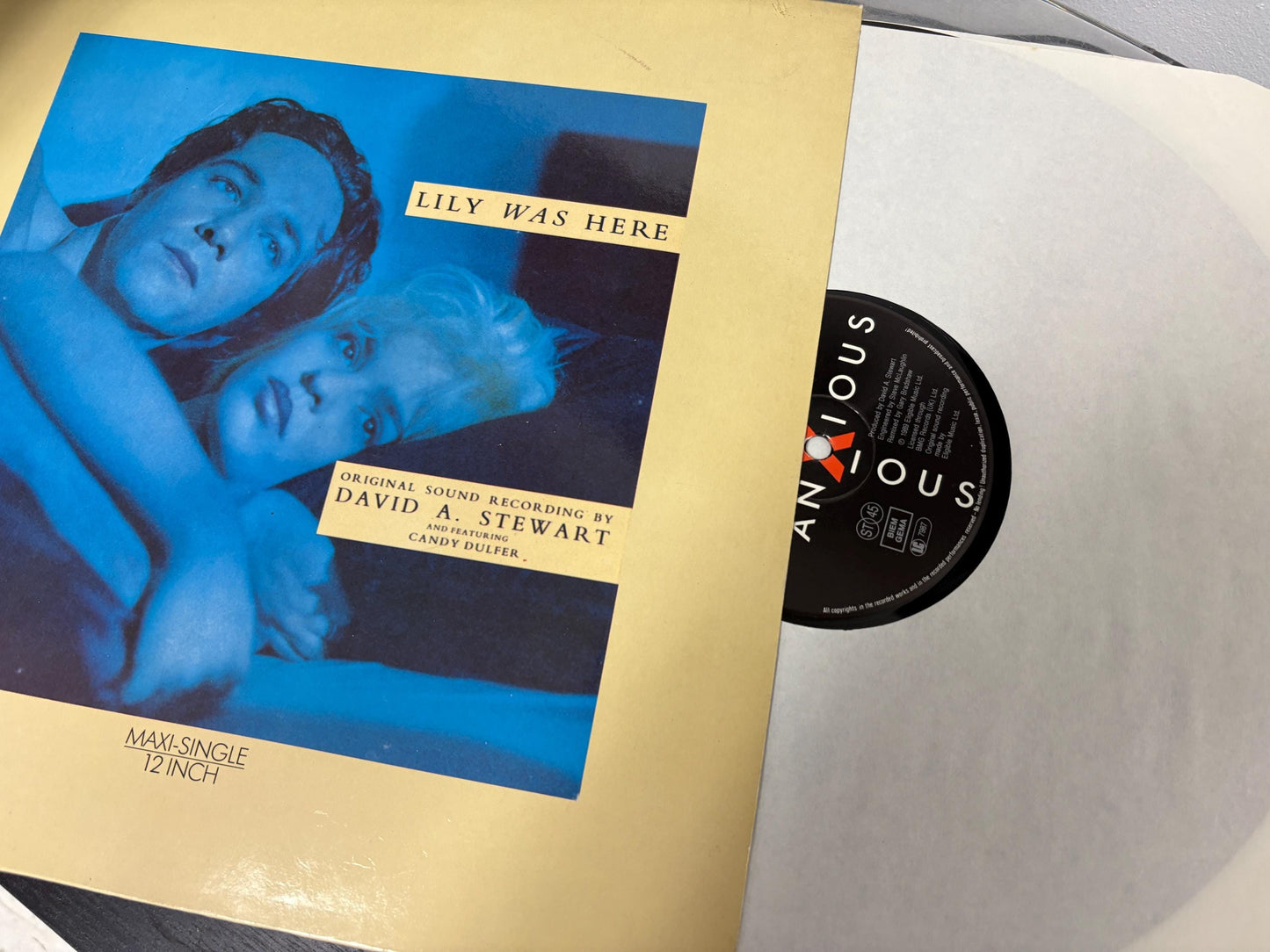 David A. Stewart Featuring Candy Dulfer – Lily Was Here [Single] (Vinyl)