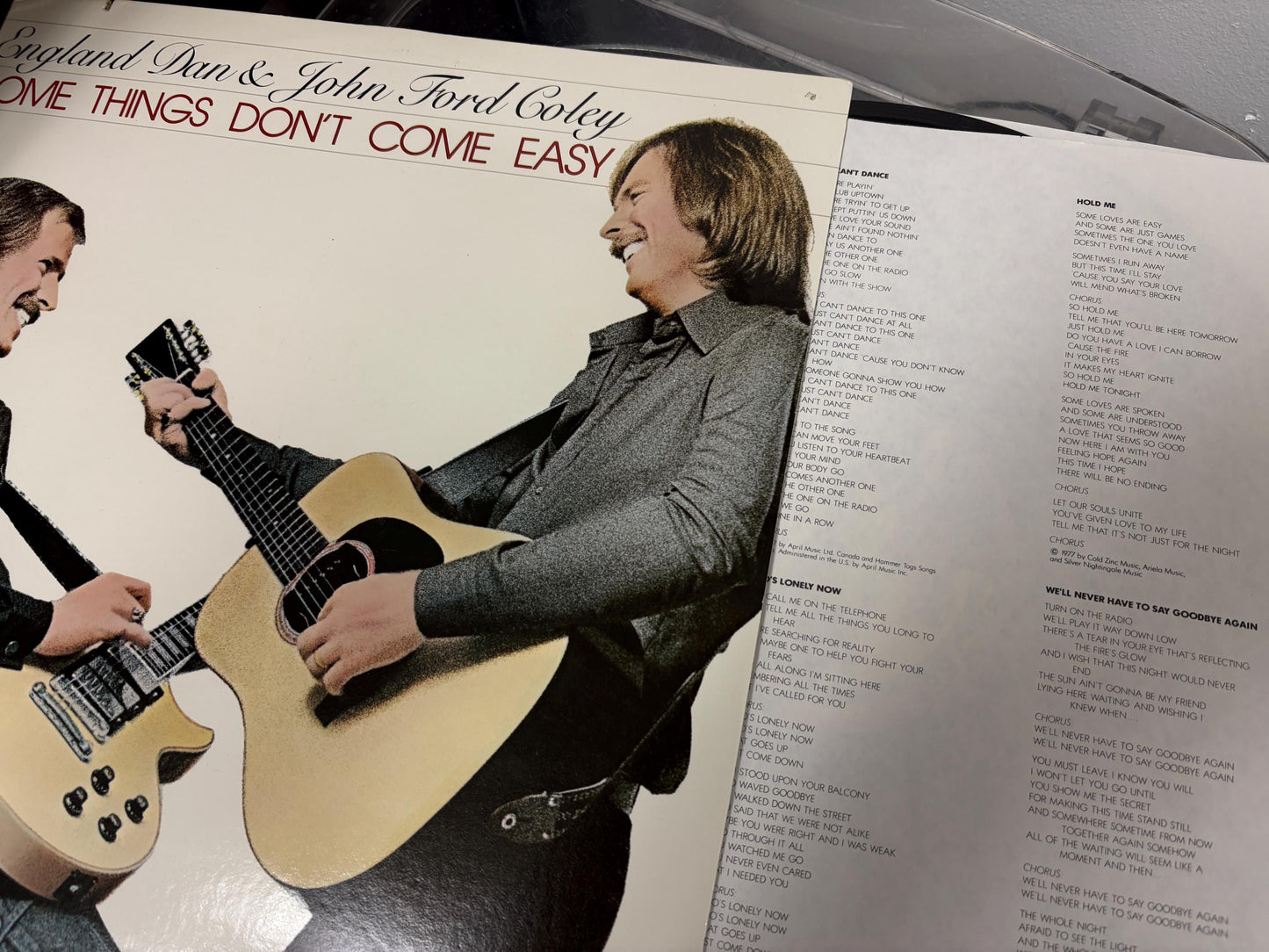 England Dan & John Ford Coley – Some Things Don't Come Easy (Vinyl)